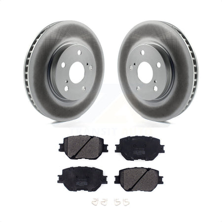 Front Coated Disc Brake Rotors And Semi-Metallic Pads Kit For Lexus IS250 KGF-101851 by Transit Auto