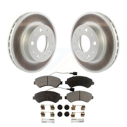 Front Coated Disc Brake Rotors And Semi-Metallic Pads Kit For Ram ProMaster 1500 2500 3500 KGF-101892