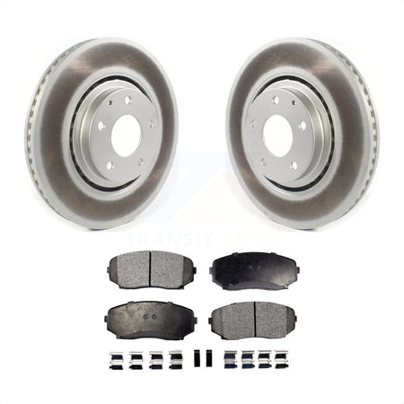 Front Coated Disc Brake Rotors And Semi-Metallic Pads Kit For Mazda CX-5 CX-9 KGF-101924 by Transit Auto