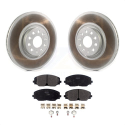 Front Coated Disc Brake Rotors And Semi-Metallic Pads Kit For Volkswagen Atlas Cross Sport KGF-101926