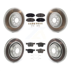 Front Rear Coated Disc Brake Rotors And Semi-Metallic Pads Kit For Volkswagen Atlas Cross Sport KGF-102027