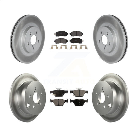 Front Rear Coated Disc Brake Rotors And Semi-Metallic Pads Kit For Subaru Crosstrek KGF-102029 by Transit Auto