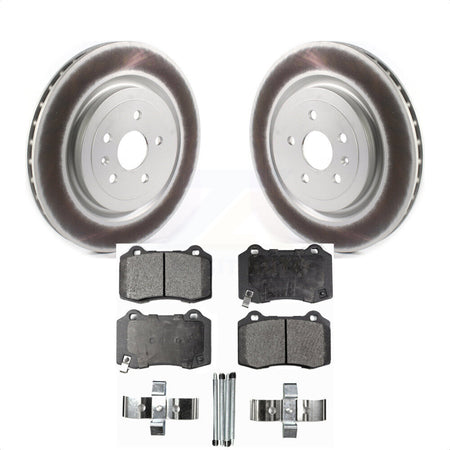 Rear Coated Disc Brake Rotors And Semi-Metallic Pads Kit For Chevrolet Camaro Cadillac CTS KGF-102038 by Transit Auto