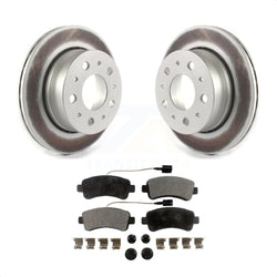 Rear Coated Disc Brake Rotors And Semi-Metallic Pads Kit For Ram ProMaster 1500 2500 3500 KGF-102057