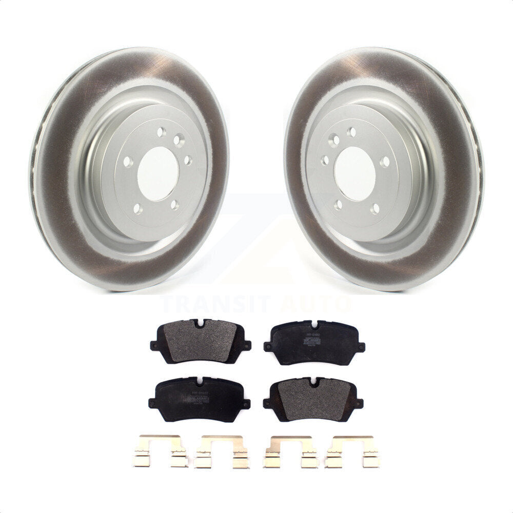 Rear Coated Disc Brake Rotors And Semi-Metallic Pads Kit For Land Rover Range Sport KGF-102069 by Transit Auto