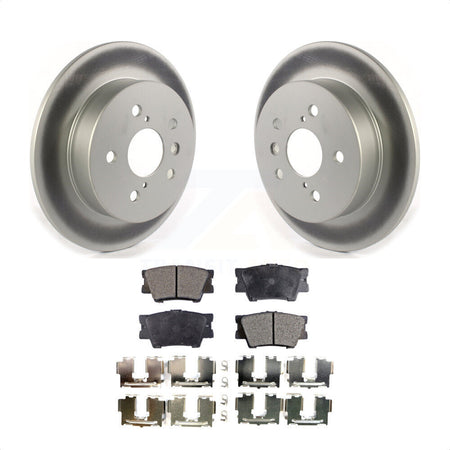 Rear Coated Disc Brake Rotors And Semi-Metallic Pads Kit For Toyota Camry KGF-102076 by Transit Auto