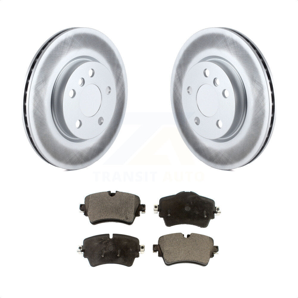 Front Coated Disc Brake Rotors And Semi-Metallic Pads Kit For Mini Cooper Clubman KGF-102100 by Transit Auto