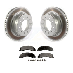 Front Coated Disc Brake Rotors And Semi-Metallic Pads Kit For Ram 5500 Dodge Sterling Truck 4500 Bullet 45 55 KGF-102179