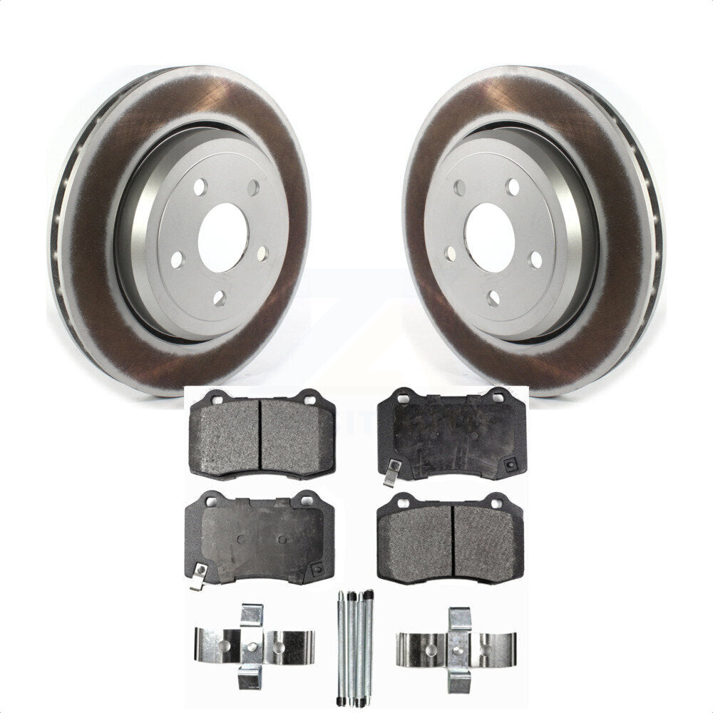 Rear Coated Disc Brake Rotors And Semi-Metallic Pads Kit For Jeep Grand Cherokee Dodge Durango KGF-102193 by Transit Auto