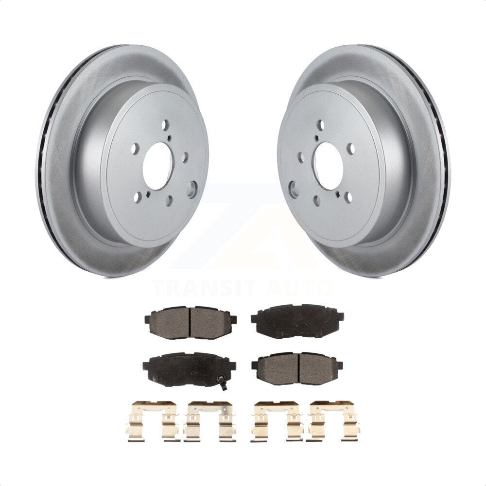 Rear Coated Disc Brake Rotors And Semi-Metallic Pads Kit For Subaru Outback Legacy Scion FR-S BRZ Toyota 86 KGF-102274 by Transit Auto