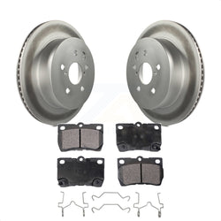 Rear Coated Disc Brake Rotors And Semi-Metallic Pads Kit For Lexus IS250 GS350 IS350 GS300 GS430 GS450h GS460 KGF-102279