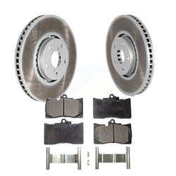 Front Coated Disc Brake Rotors And Semi-Metallic Pads Kit For Lexus IS350 IS200t GS350 IS300 GS430 GS450h GS460 KGF-102289