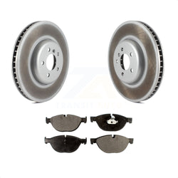 Front Coated Disc Brake Rotors And Semi-Metallic Pads Kit For BMW 750Li xDrive 750i 550i GT KGF-102297