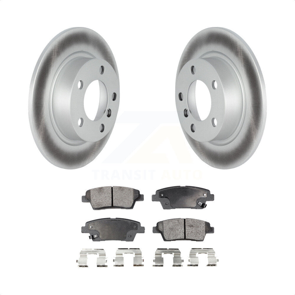 Rear Coated Disc Brake Rotors And Semi-Metallic Pads Kit For Mini Cooper Countryman Paceman KGF-102334 by Transit Auto