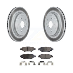 Rear Coated Disc Brake Rotors And Semi-Metallic Pads Kit For Cadillac CTS KGF-102335