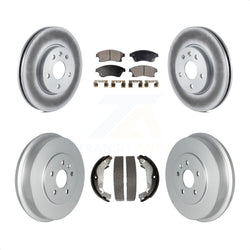 Front Rear Coated Disc Brake Rotors Semi-Metallic Pads And Drum Kit For Chevrolet Cruze Limited KGF-102401