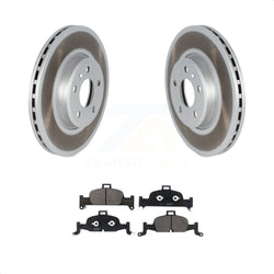 Front Coated Disc Brake Rotors And Semi-Metallic Pads Kit For Audi A4 Quattro A5 Sportback KGF-102457
