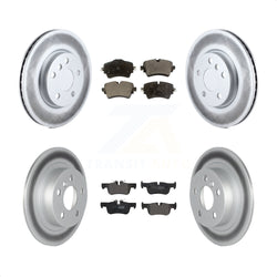 Front Rear Coated Disc Brake Rotors And Semi-Metallic Pads Kit For Mini Cooper Clubman KGF-102491