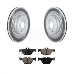 Rear Coated Disc Brake Rotors And Semi-Metallic Pads Kit For 2019-2022 Subaru Ascent KGF-102531