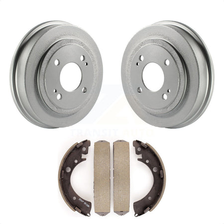 Rear Coated Brake Drum Shoes Kit For Honda Civic Fit Accord Acura EL KGN-100018 by Transit Auto