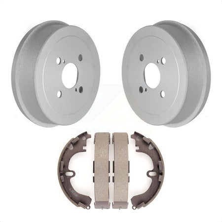 Rear Coated Brake Drum Shoes Kit For Toyota Corolla Prizm Chevrolet Geo KGN-100022 by Transit Auto