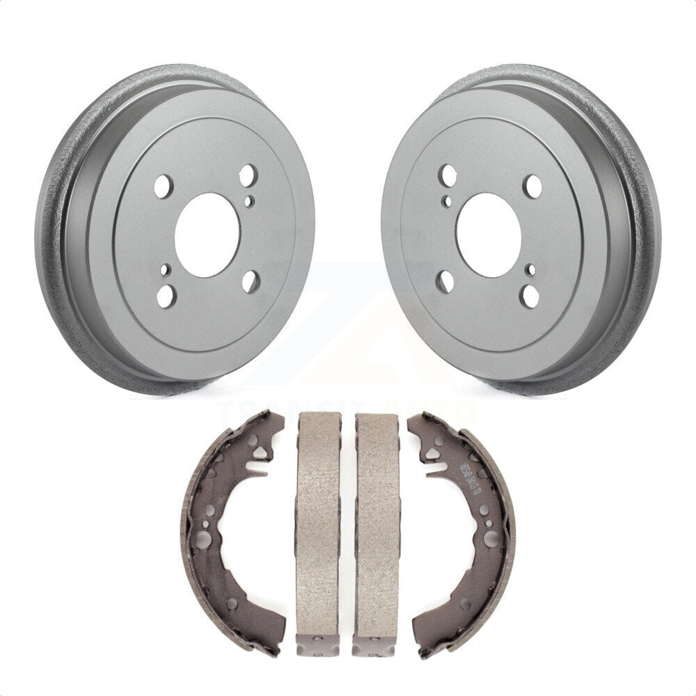 Rear Coated Brake Drum Shoes Kit For 2000-2005 Toyota Echo KGN-100026 by Transit Auto