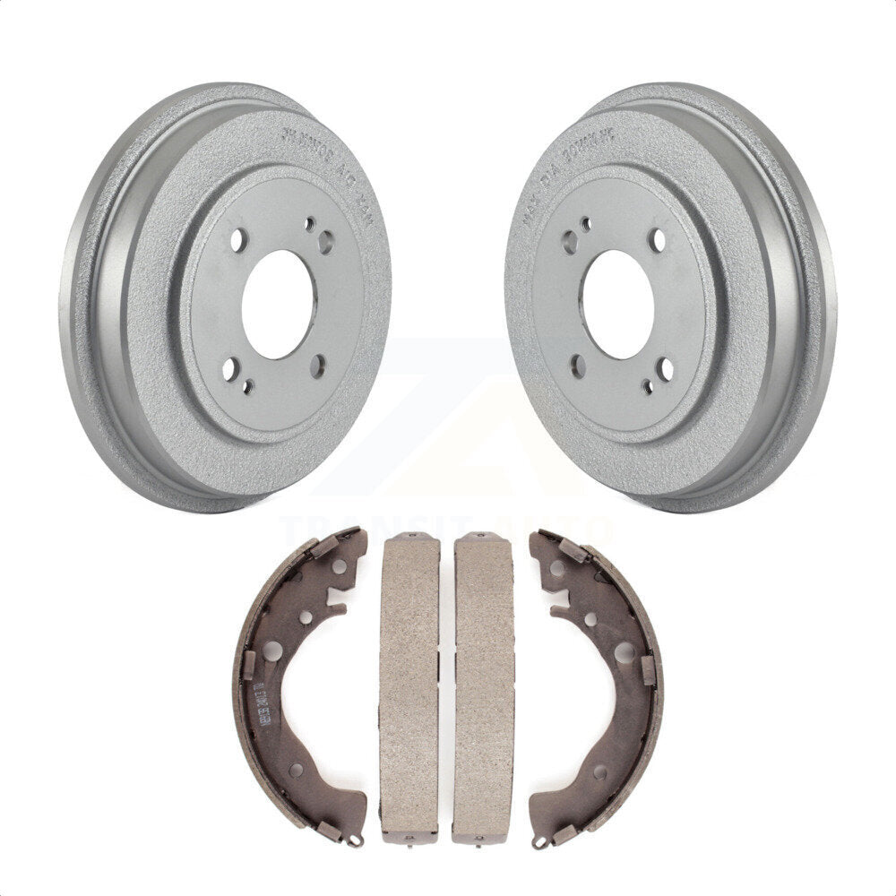 Rear Coated Brake Drum Shoes Kit For Honda Fit Insight KGN-100030 by Transit Auto