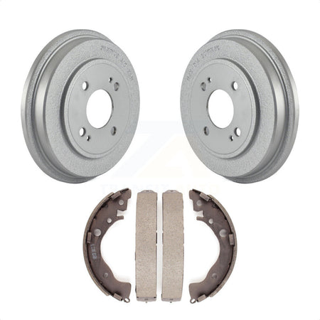 Rear Coated Brake Drum Shoes Kit For Honda Fit Insight KGN-100030 by Transit Auto