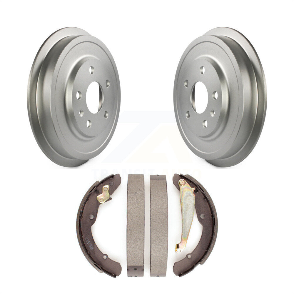 Rear Coated Brake Drum Shoes Kit For Volkswagen Jetta Beetle KGN-100047 by Transit Auto