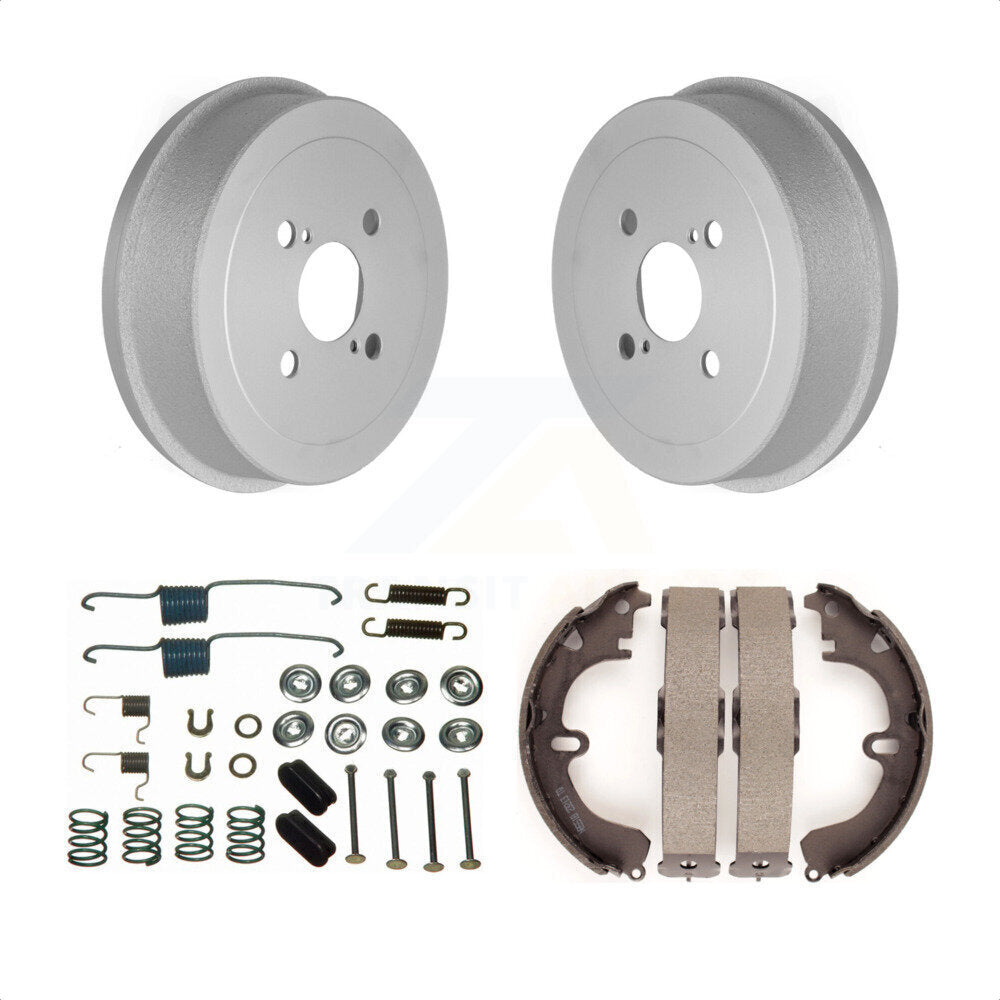 Rear Coated Brake Drum Shoes Spring Kit For Toyota Corolla KGN-100059 by Transit Auto