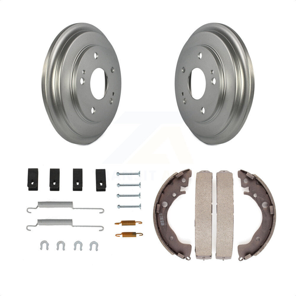 Rear Coated Brake Drum Shoes Spring Kit For Honda Civic KGN-100078 by Transit Auto