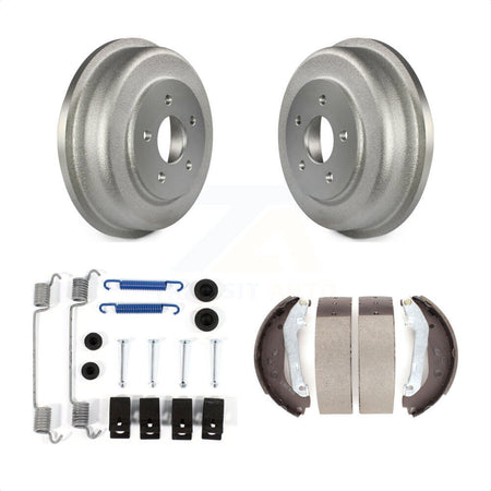 Rear Coated Brake Drum Shoes Spring Kit For 2010-2013 Ford Connect KGN-100081 by Transit Auto