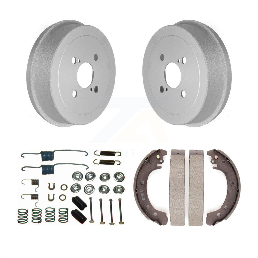 Rear Coated Brake Drum Shoes Spring Kit For 2002 Toyota Corolla From 04 02 KGN-100135 by Transit Auto