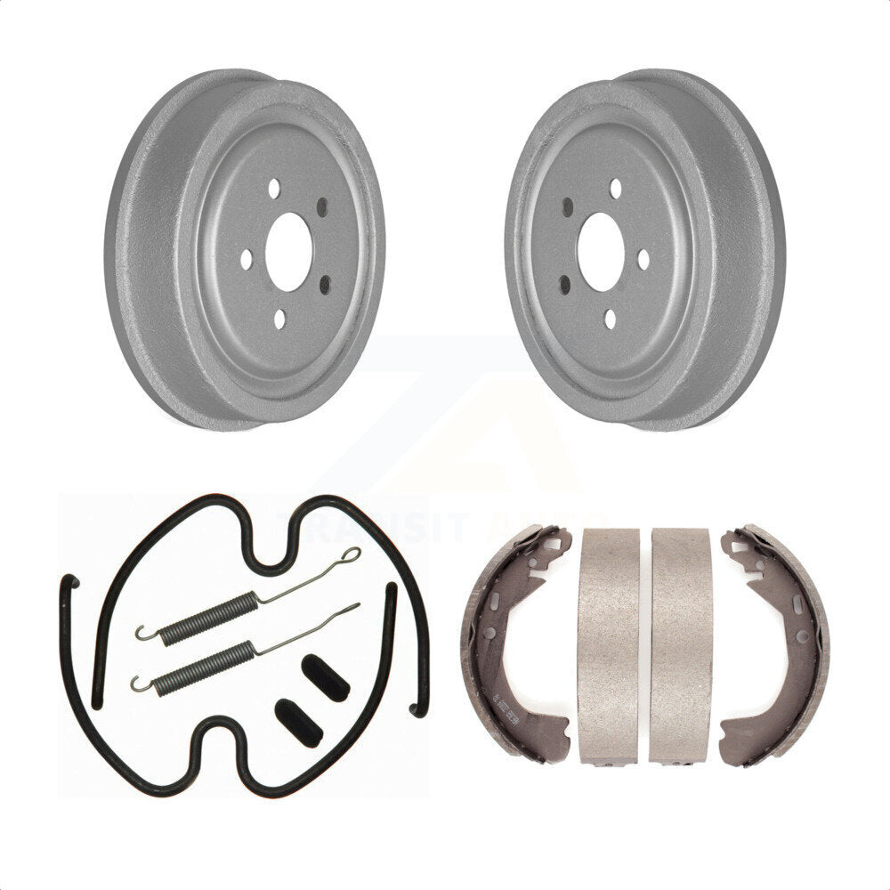 Rear Coated Brake Drum Shoes Spring Kit For 2003 Chevrolet Cavalier With 225mm x 45mm Size KGN-100139 by Transit Auto