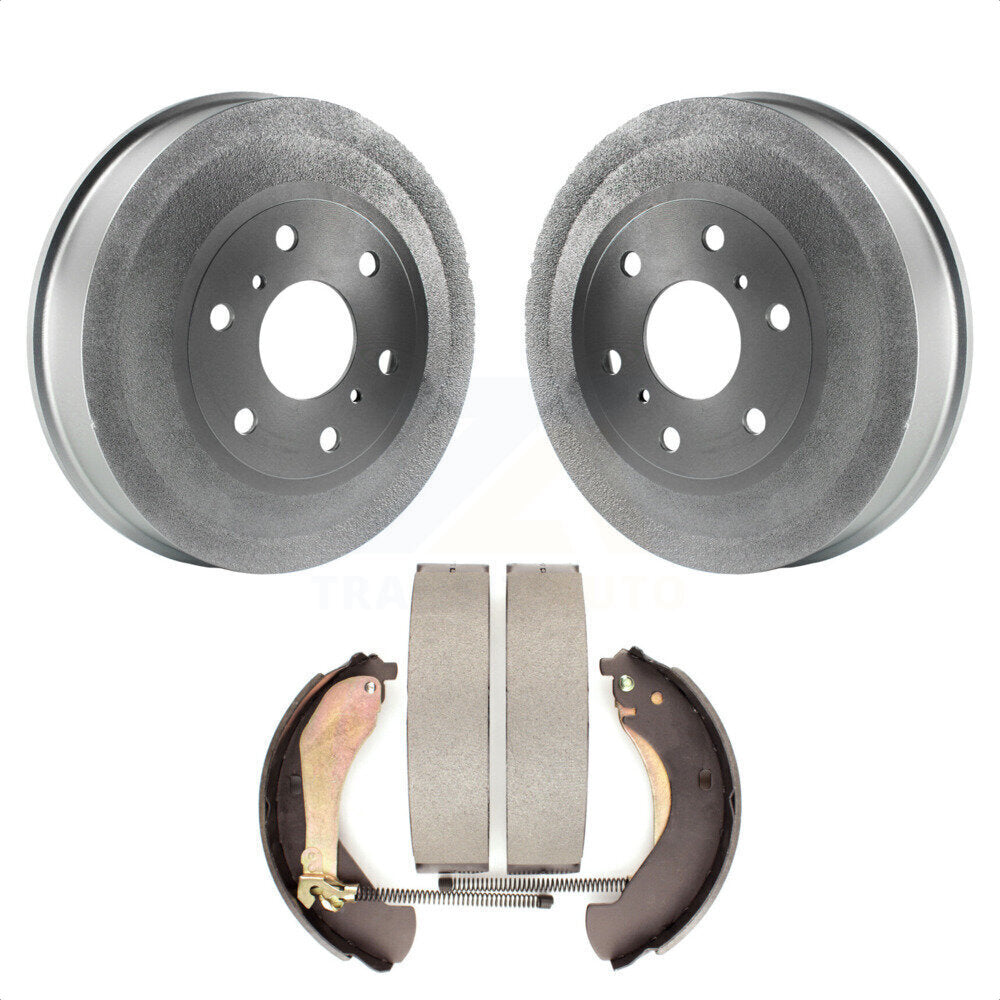 Rear Coated Brake Drum Shoes Kit For 2009-2009 Chevrolet Silverado 1500 GMC Sierra Except Vehicles Using Hold Down Pins KGN-100149 by Transit Auto