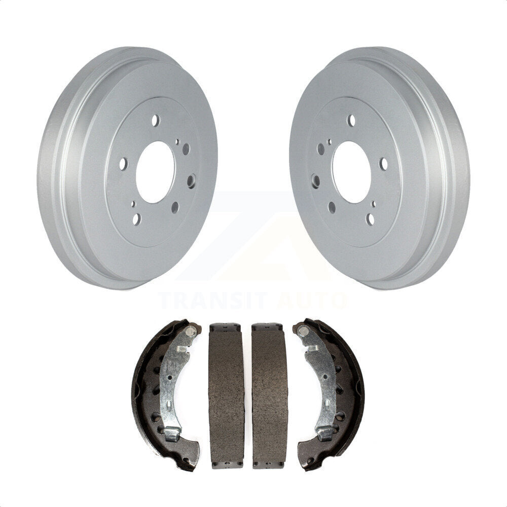 Rear Coated Brake Drum Shoes Kit For 2013-2019 Nissan Sentra KGN-100173 by Transit Auto