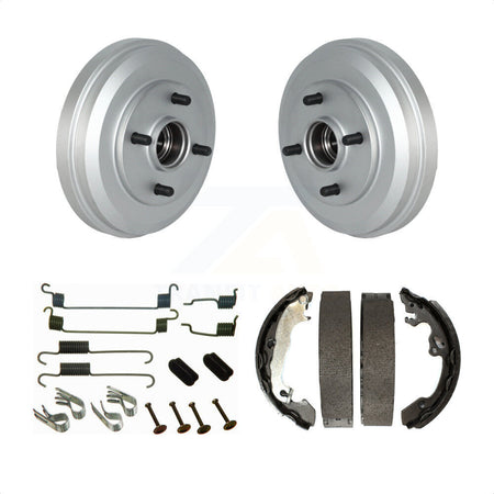 Rear Coated Brake Drum Shoes Spring Kit For 2009-2011 Ford Focus KGN-100178 by Transit Auto