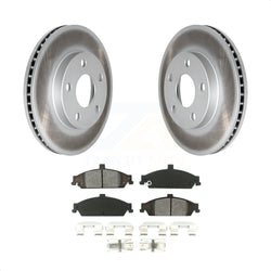 Front Coated Disc Brake Rotors And Semi-Metallic Pads Kit For Chevrolet Pontiac Grand Am Malibu Oldsmobile Alero Classic Cutlass KGS-100009