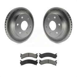 Front Coated Disc Brake Rotors And Semi-Metallic Pads Kit For 2006-2006 Chevrolet Express 2500 GMC Savana KGS-100012