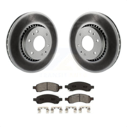 Front Coated Disc Brake Rotors And Semi-Metallic Pads Kit For Chevrolet Trailblazer GMC Envoy EXT XL Buick Rainier Saab 9-7x Isuzu Ascender SSR KGS-100019