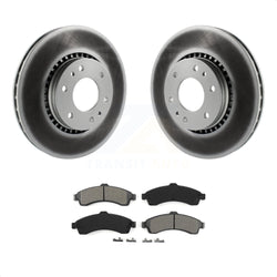 Front Coated Disc Brake Rotors And Semi-Metallic Pads Kit For Chevrolet Trailblazer GMC EXT Envoy XL Buick Rainier XUV SSR Isuzu Ascender Saab 9-7x KGS-100020