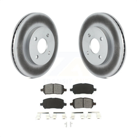 Front Coated Disc Brake Rotors And Semi-Metallic Pads Kit For Chevrolet Cobalt Saturn Ion Pontiac G5 Pursuit KGS-100024 by Transit Auto