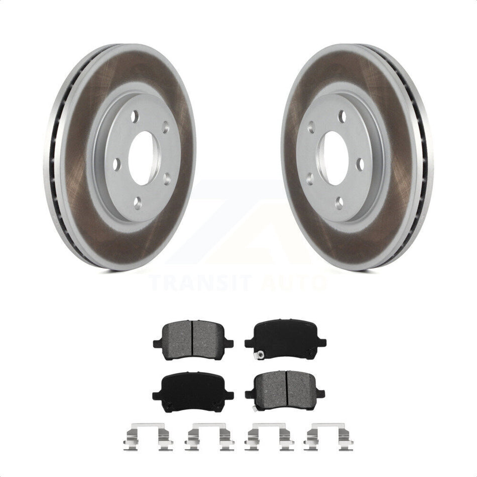 Front Coated Disc Brake Rotors And Semi-Metallic Pads Kit For Chevrolet Malibu KGS-100032 by Transit Auto