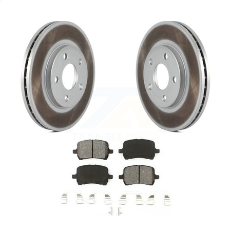 Front Coated Disc Brake Rotors And Semi-Metallic Pads Kit For Chevrolet Malibu Pontiac G6 KGS-100033 by Transit Auto