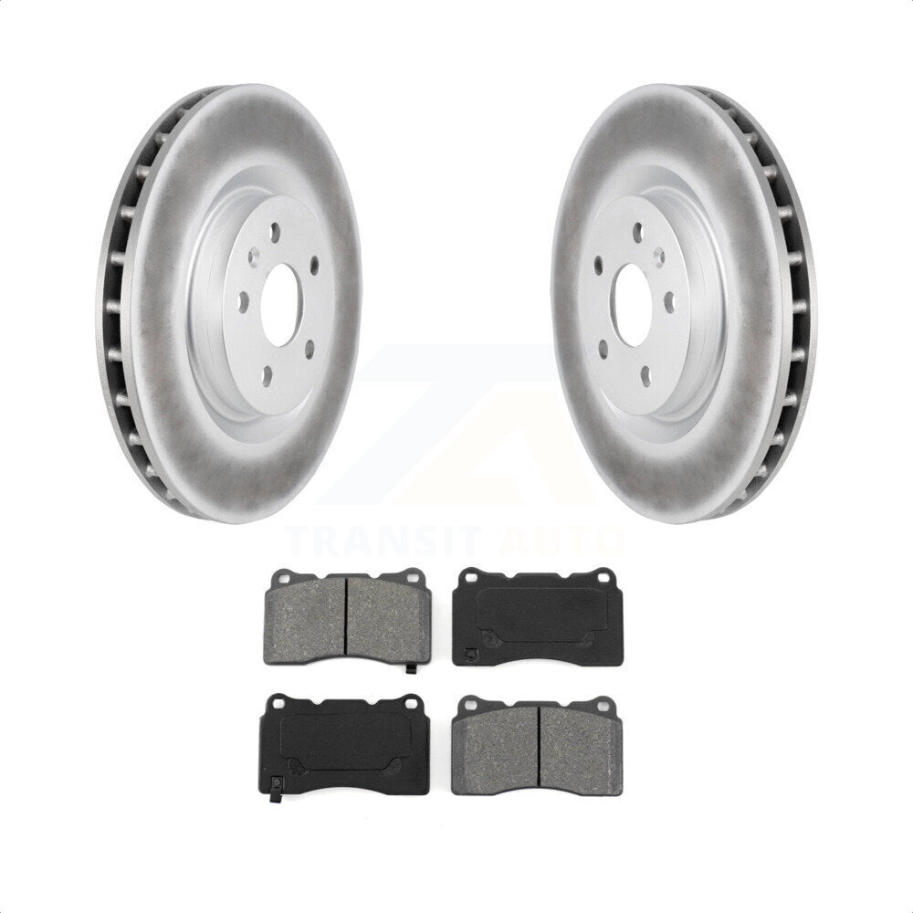 Front Coated Disc Brake Rotors And Semi-Metallic Pads Kit For Buick Regal Pontiac G8 KGS-100054 by Transit Auto