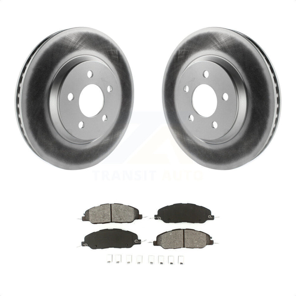 Front Coated Disc Brake Rotors And Semi-Metallic Pads Kit For Ford Mustang KGS-100100 by Transit Auto