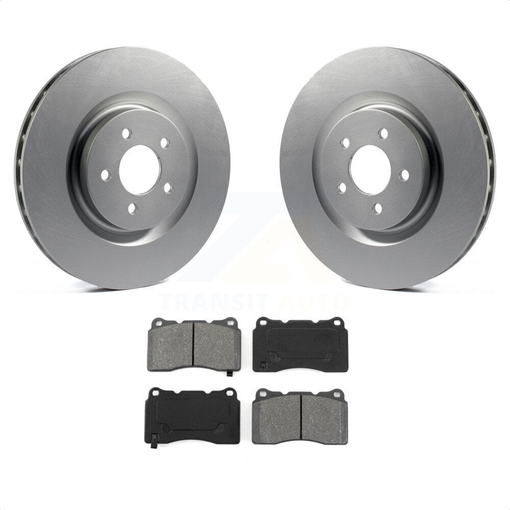 Front Coated Disc Brake Rotors And Semi-Metallic Pads Kit For Ford Mustang KGS-100103 by Transit Auto