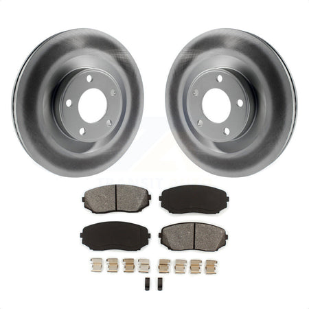 Front Coated Disc Brake Rotors And Semi-Metallic Pads Kit For Ford Edge Lincoln MKX KGS-100106 by Transit Auto