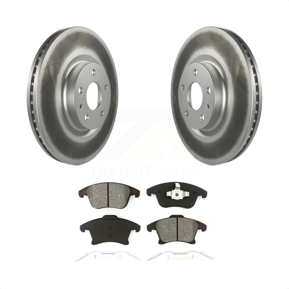 Front Coated Disc Brake Rotors And Semi-Metallic Pads Kit For Ford Fusion Lincoln MKZ KGS-100123 by Transit Auto