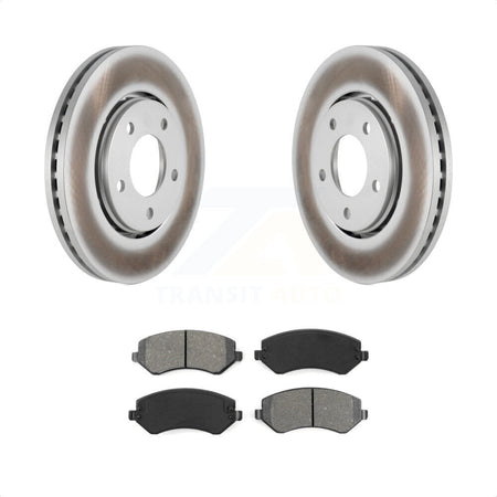 Front Coated Disc Brake Rotors And Semi-Metallic Pads Kit For Dodge Chrysler Town & Country Grand Caravan Voyager KGS-100141 by Transit Auto